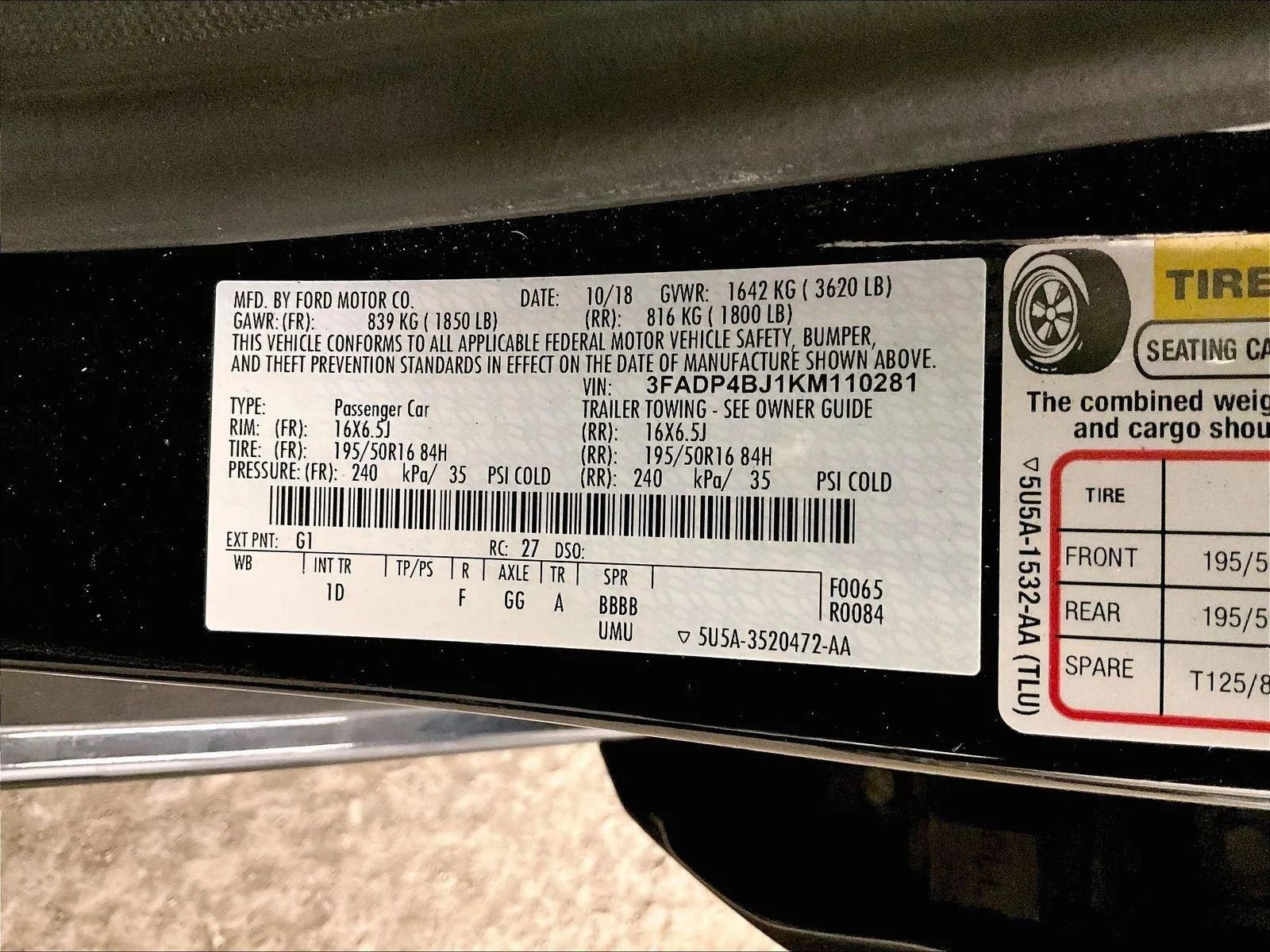 Certified 2019 Ford Fiesta SE image 32