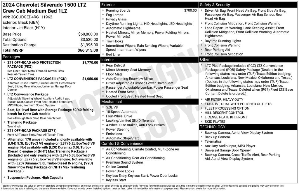 Used 2024 Chevrolet Silverado 1500 LTZ image 47