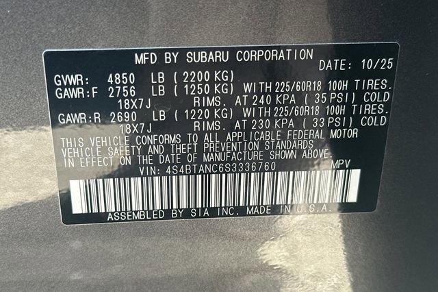 Used 2025 Subaru Outback Limited image 31