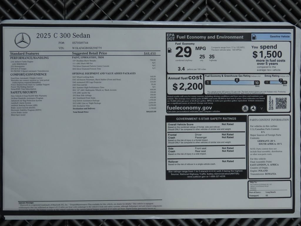 New 2025 Mercedes-Benz C 300 Sedan image 9