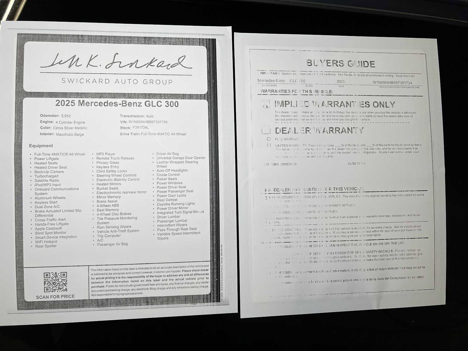 Used 2025 Mercedes-Benz GLC 300 4MATIC image 40