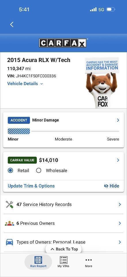 Used 2015 Acura RLX w/ Technology Package FWD image 25