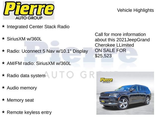 Used 2021 Jeep Grand Cherokee L Limited w/ Trailer Tow Group (B) AWD/4WD image 15