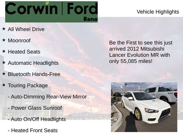 Used 2012 Mitsubishi Lancer Evolution MR AWD/4WD image 4