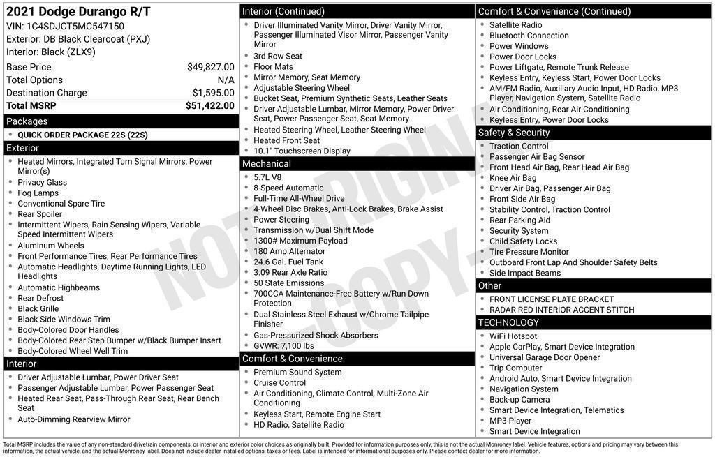 Used 2021 Dodge Durango R/T image 57