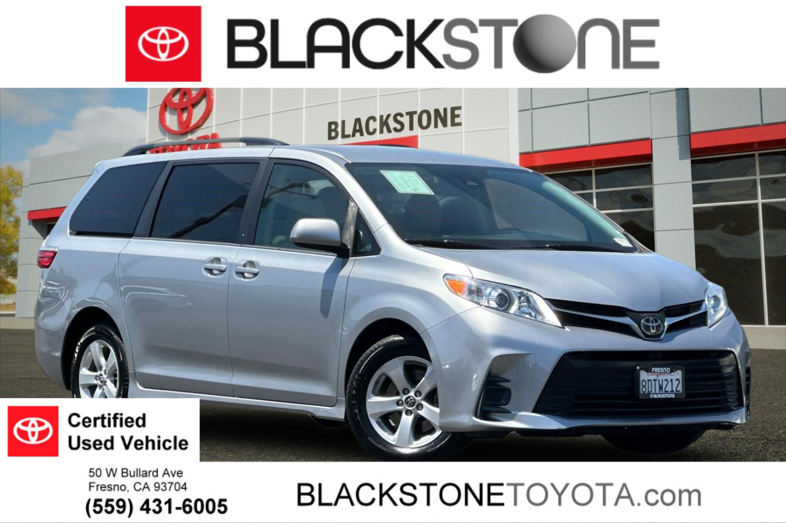 Certified 2018 Toyota Sienna LE FWD image 1