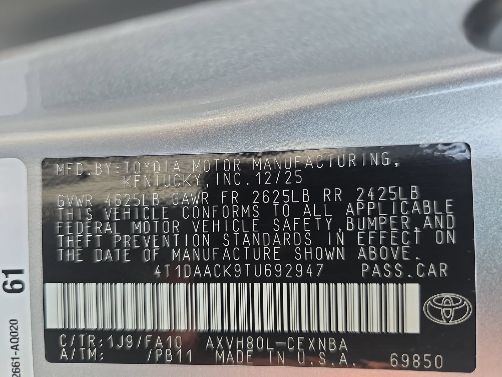 Used 2026 Toyota Camry LE w/ Convenience Package FWD image 33
