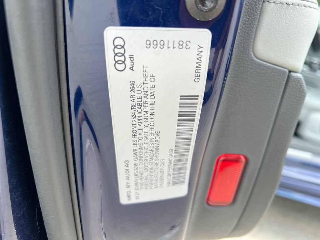 Used 2022 Audi A5 2.0T Premium Plus w/ Premium Plus AWD/4WD image 22