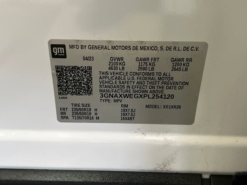 Used 2023 Chevrolet Equinox RS w/ RS Leather Package image 47