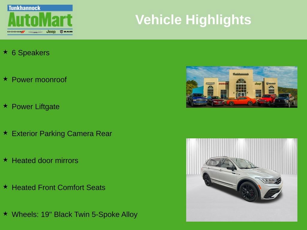 Used 2022 Volkswagen Tiguan SE R-Line AWD/4WD image 6