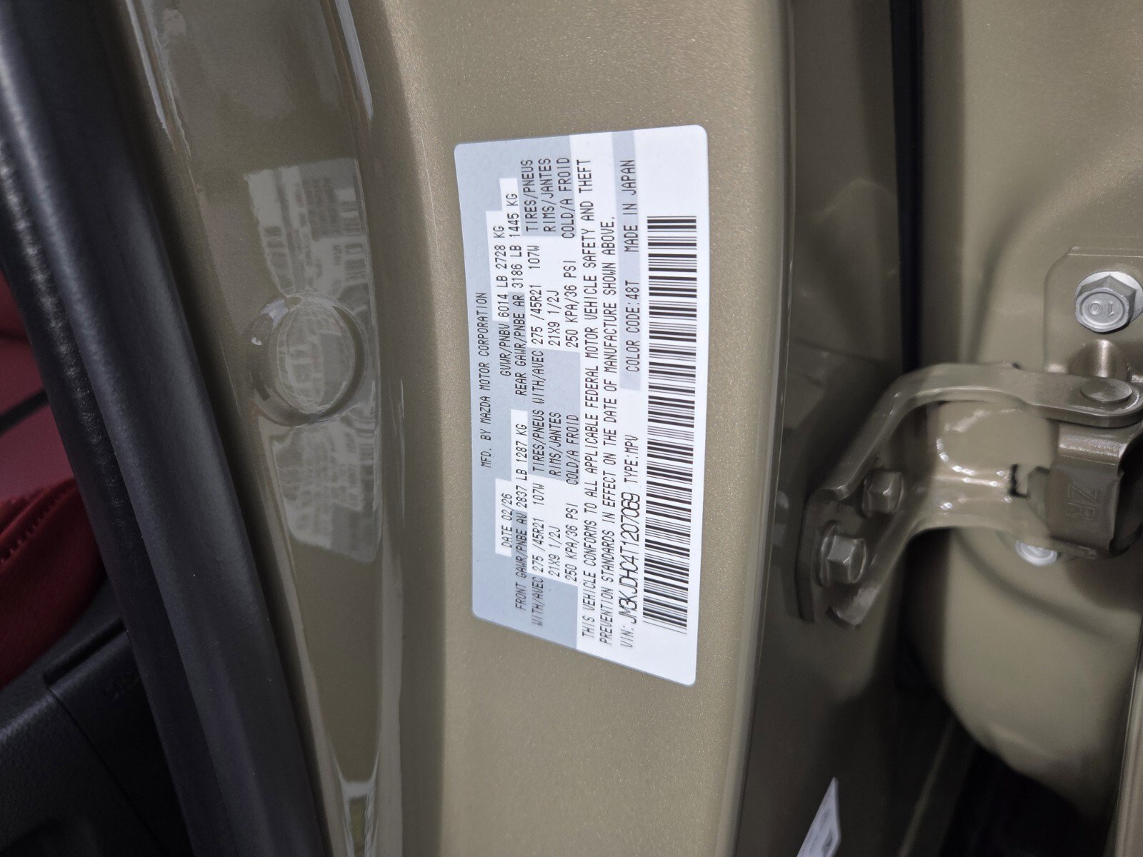 New 2026 MAZDA CX-70 3.3 Turbo S w/ Premium Package AWD/4WD image 20