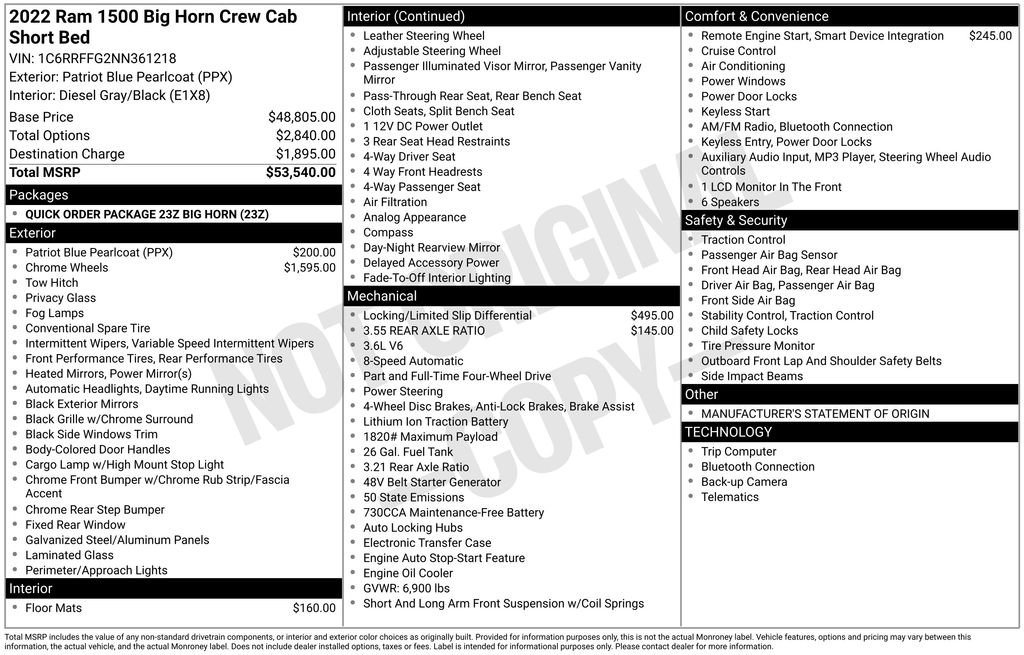Used 2022 RAM 1500 Big Horn image 15