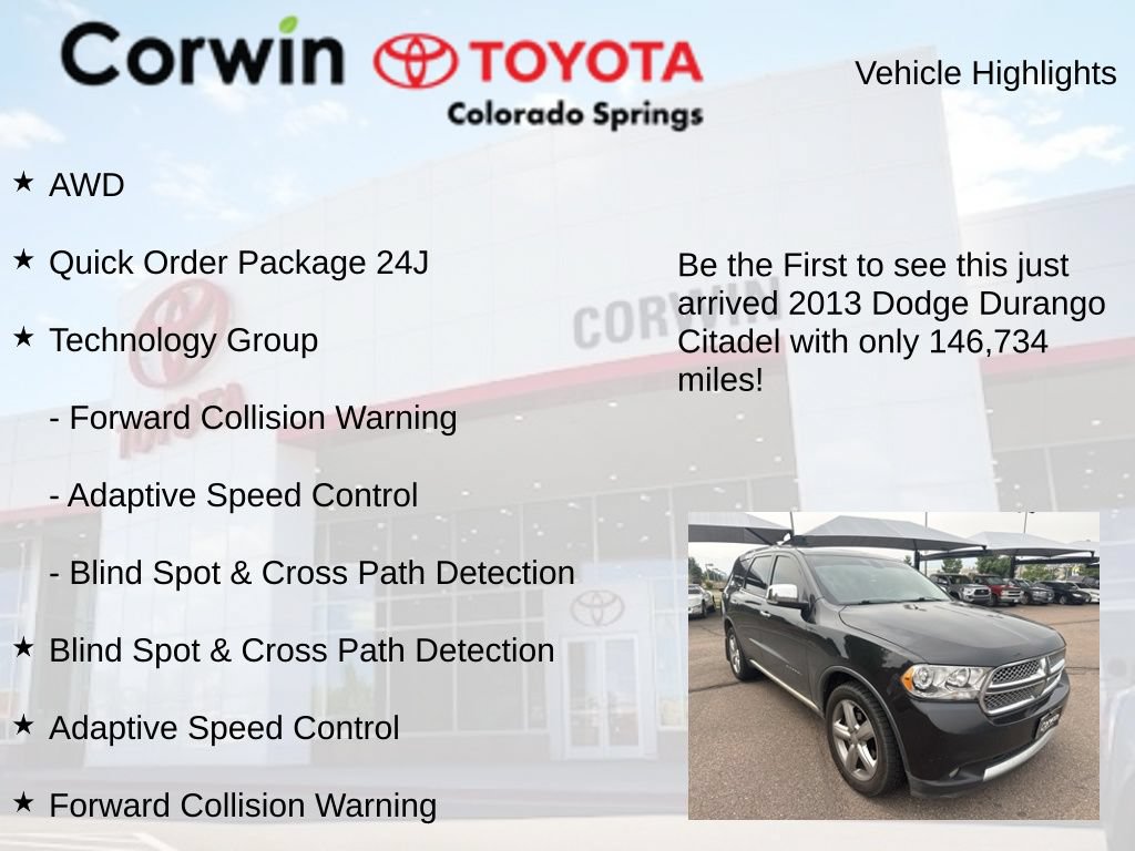 Used 2013 Dodge Durango Citadel w/ Technology Group AWD/4WD image 4