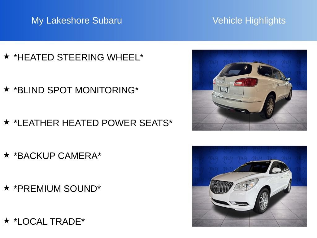 Used 2017 Buick Enclave Leather w/ Trailering Package AWD/4WD image 10