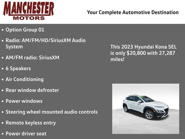 Used 2023 Hyundai Kona SEL AWD/4WD image 2