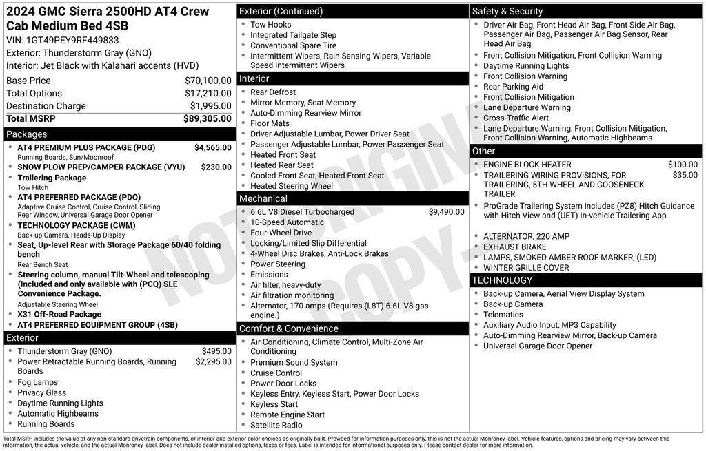 Used 2024 GMC Sierra 2500 AT4 w/ AT4 Premium Plus Package AWD/4WD image 49