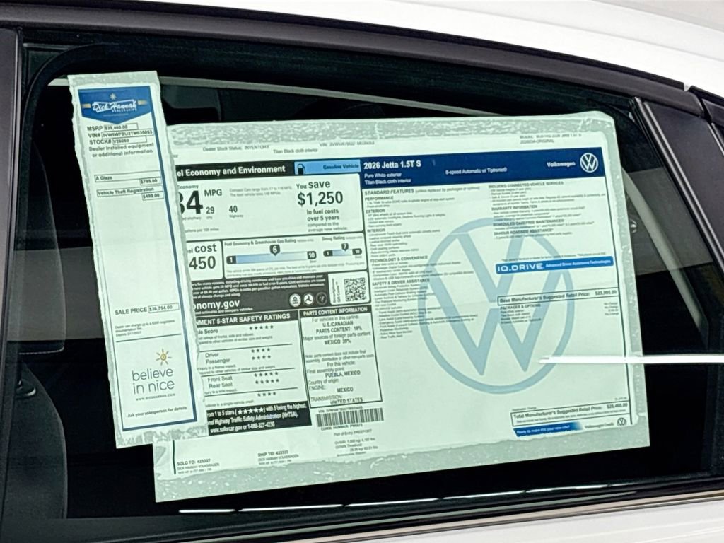 New 2026 Volkswagen Jetta S image 23