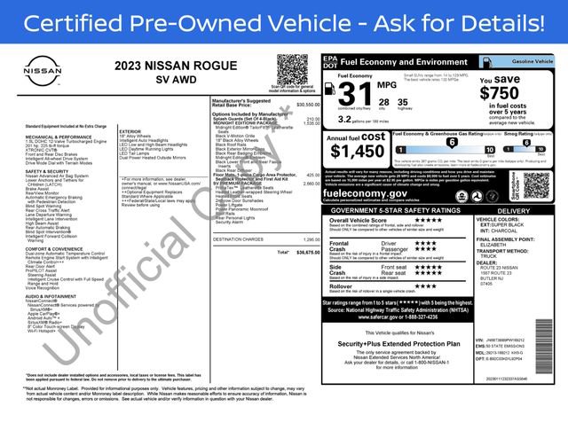 Used 2023 Nissan Rogue SV w/ SV Premium B Package AWD/4WD image 3