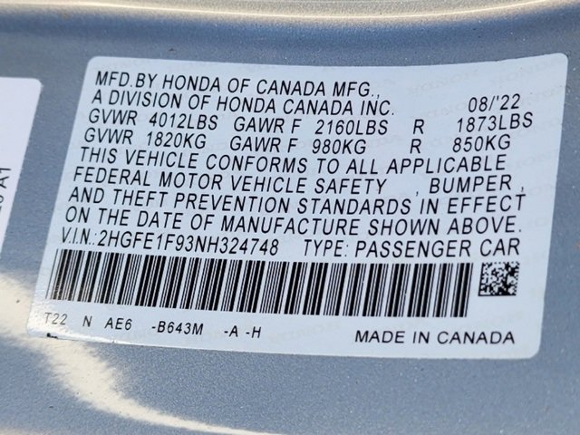 Used 2022 Honda Civic Touring image 34