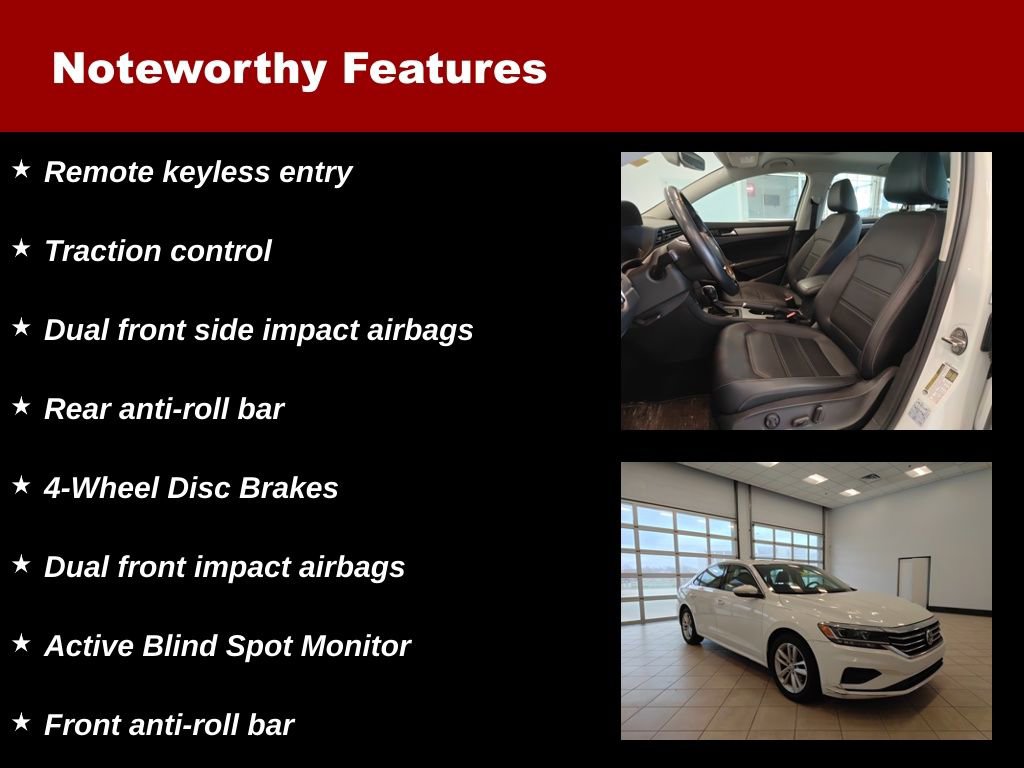 Used 2020 Volkswagen Passat 2.0T SE w/ Sunroof Package image 12