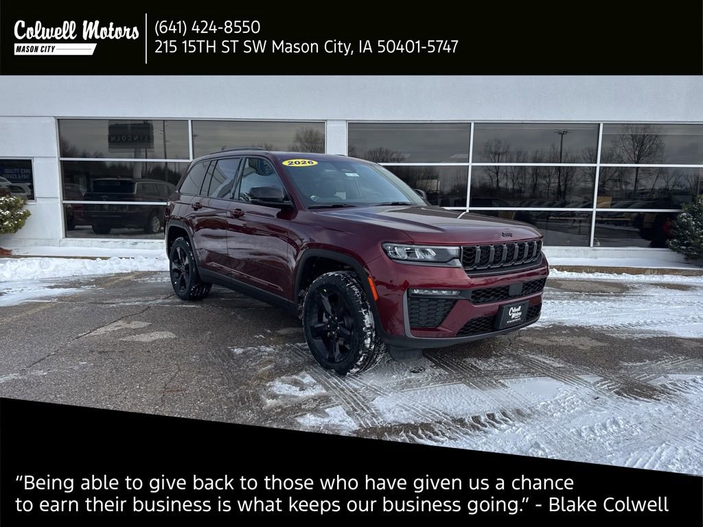New 2026 Jeep Grand Cherokee Limited w/ Limited Altitude Package