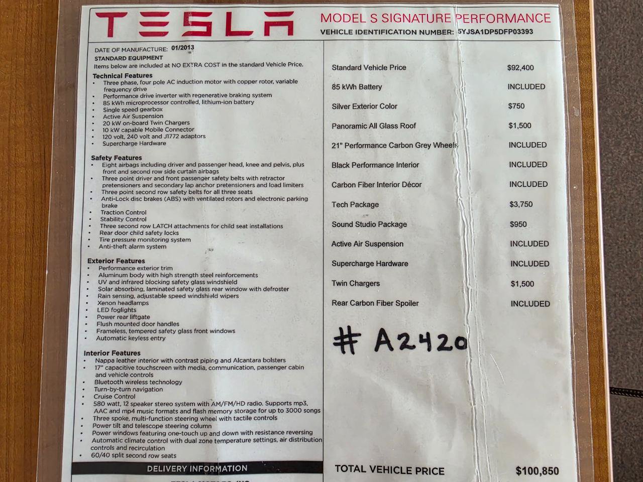 Used 2013 Tesla Model S Performance RWD image 48
