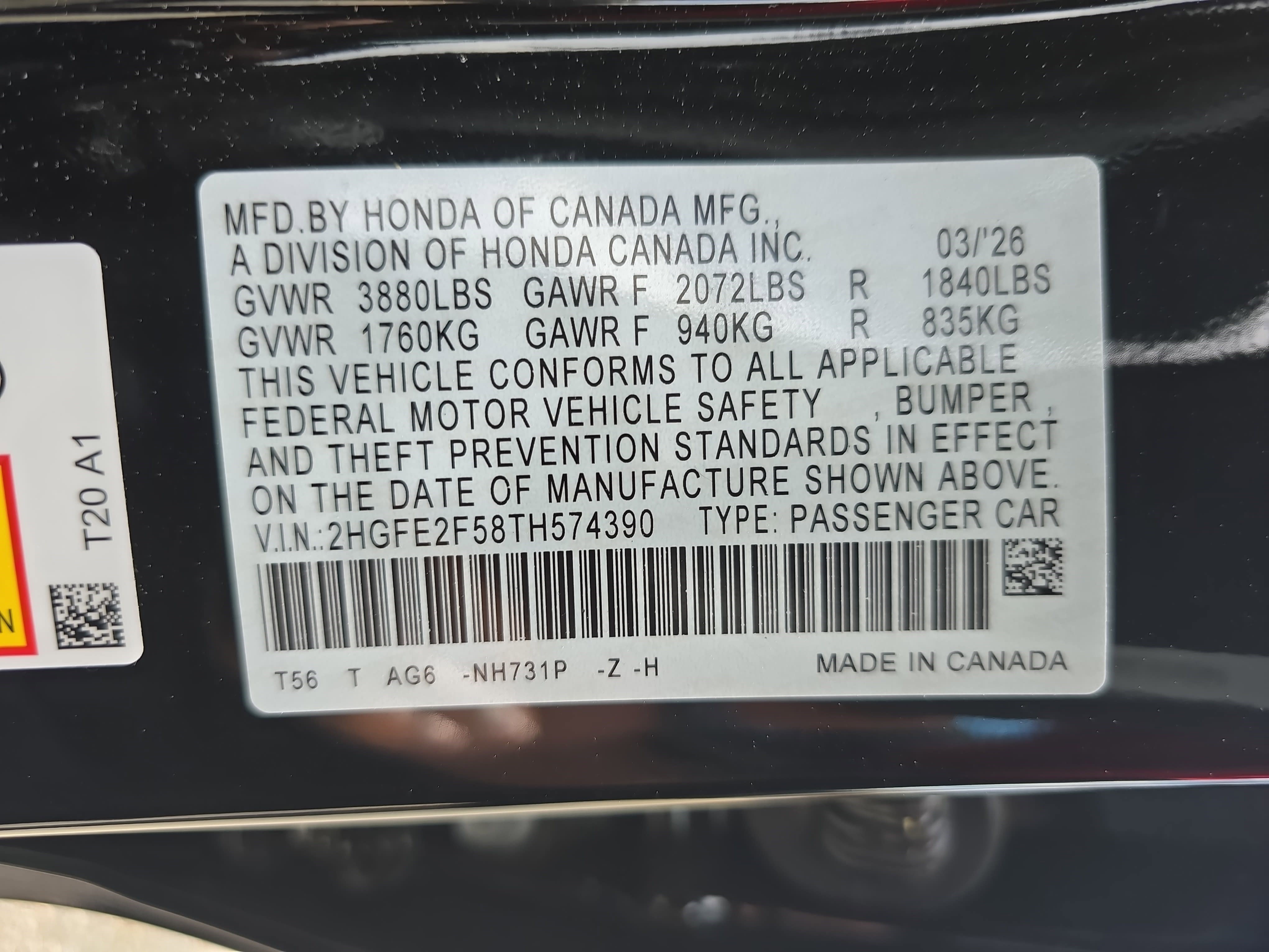 New 2026 Honda Civic Sport image 36