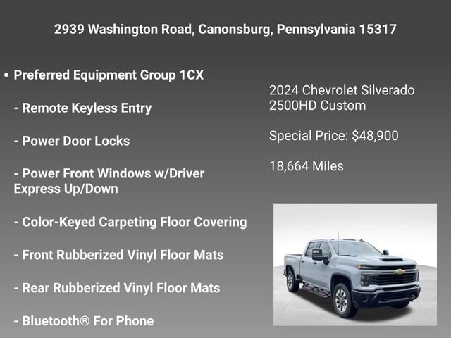Used 2024 Chevrolet Silverado 2500 Custom w/ Custom Value Package AWD/4WD image 10