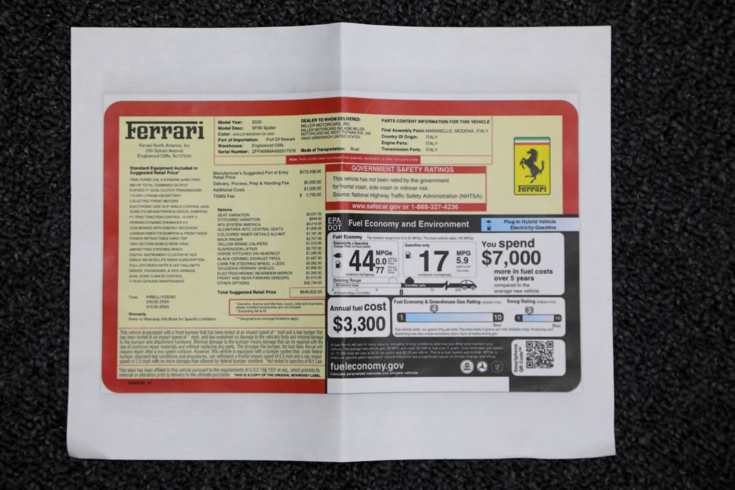Used 2025 Ferrari SF90 Spider AWD/4WD image 72
