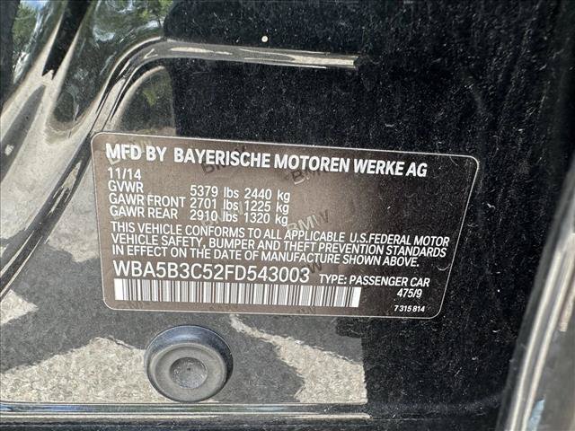Used 2015 BMW 535i xDrive Sedan AWD/4WD image 16