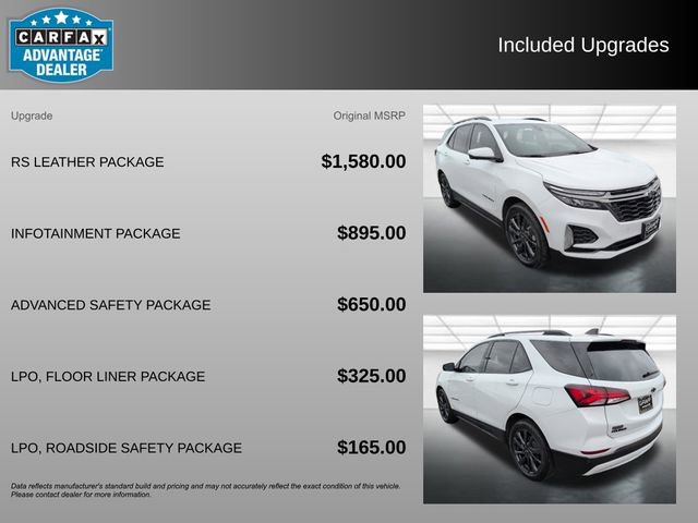 Used 2022 Chevrolet Equinox RS w/ RS Leather Package FWD image 3