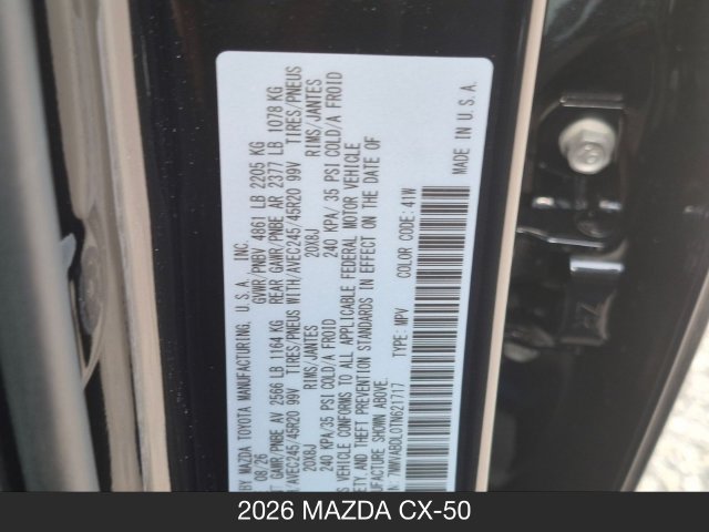 New 2026 MAZDA CX-50 AWD 2.5 S w/ Weather Package image 32