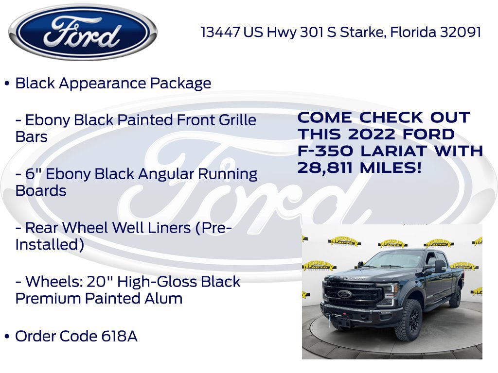 Certified 2022 Ford F350 Lariat w/ Tremor Off-Road Package AWD/4WD image 22