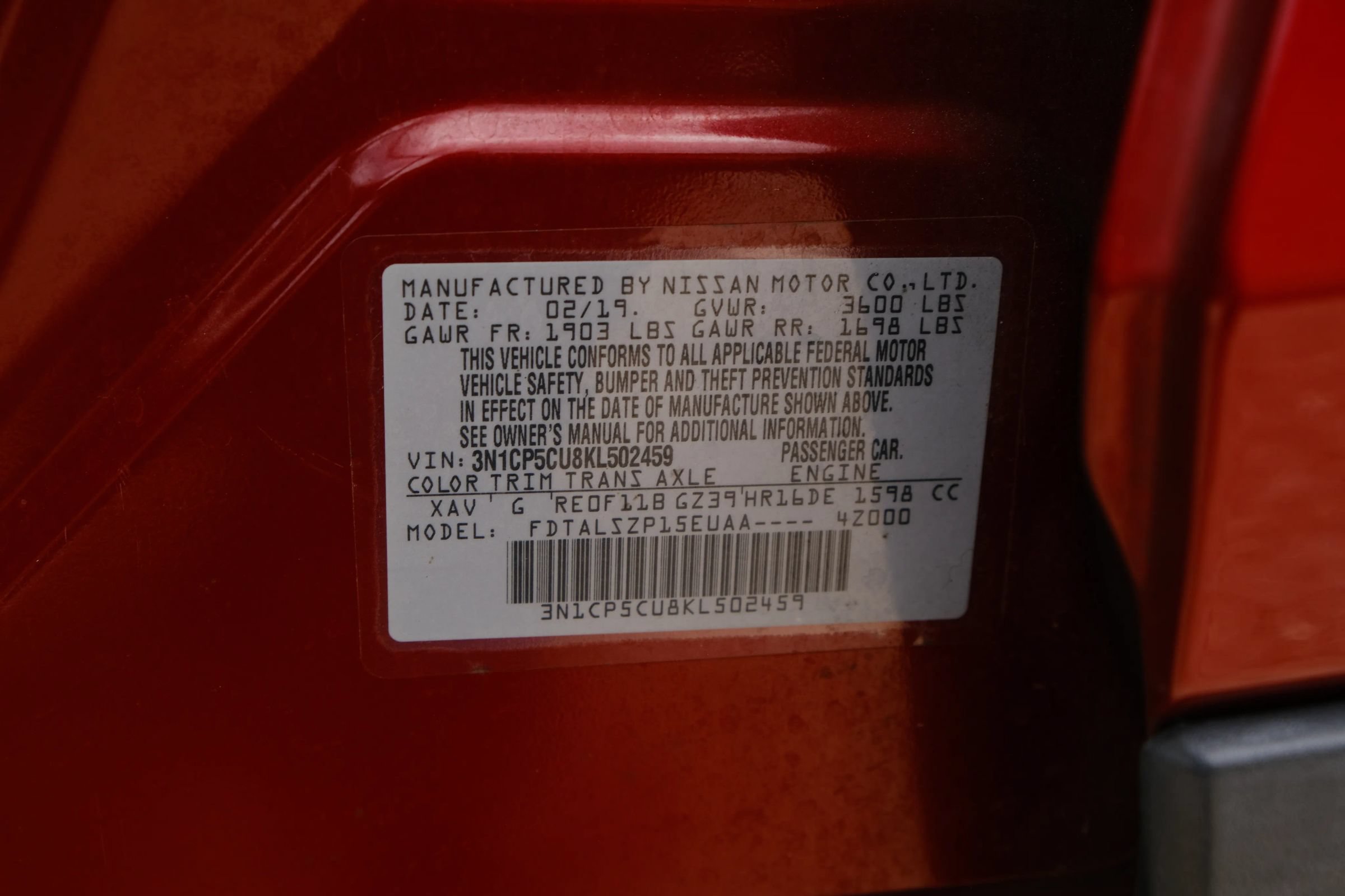 Used 2019 Nissan Kicks SV FWD image 16