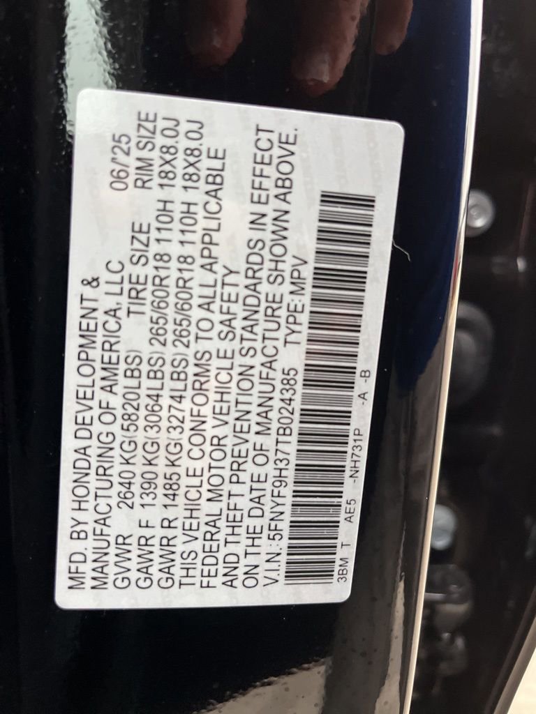 Certified 2026 Honda Passport RTL image 9