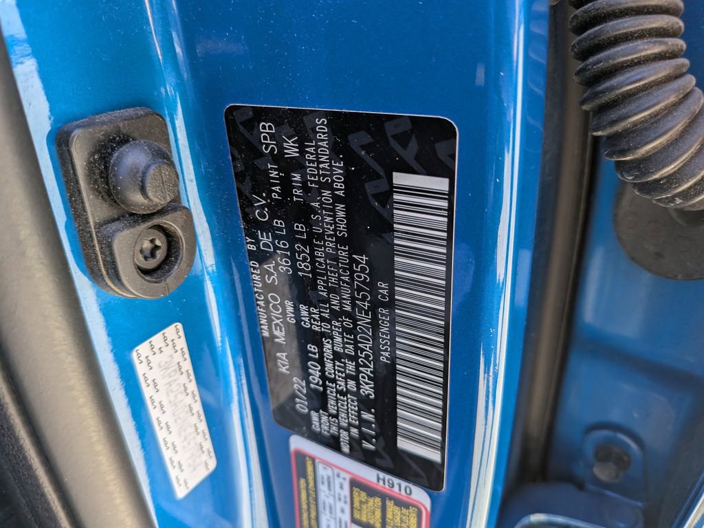 Certified 2022 Kia Rio S FWD image 34