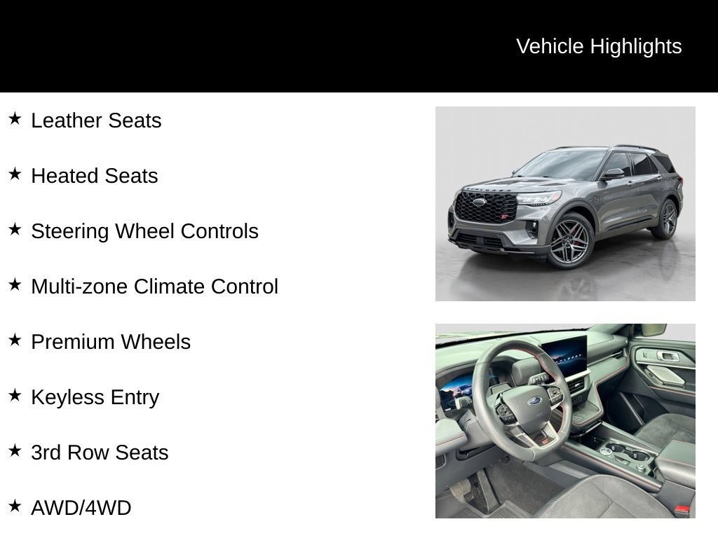 Certified 2025 Ford Explorer ST AWD/4WD image 11