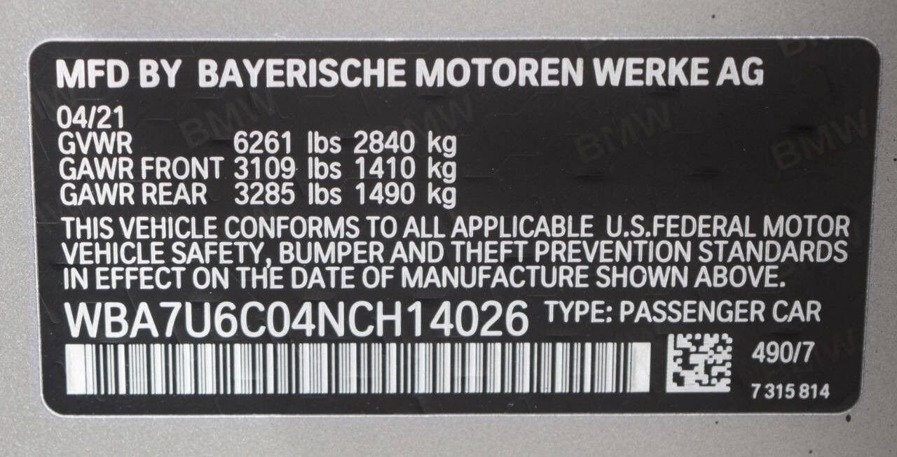 Used 2022 BMW M760i xDrive w/ Luxury Rear Seating Package image 75