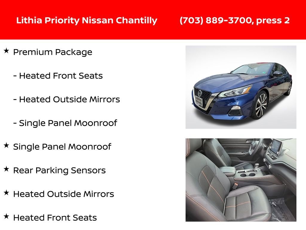 Used 2020 Nissan Altima 2.5 SR w/ Premium Package image 6