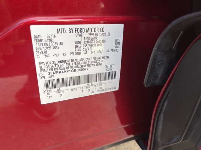 Used 2016 Ford Edge Sport w/ Equipment Group 401A image 25