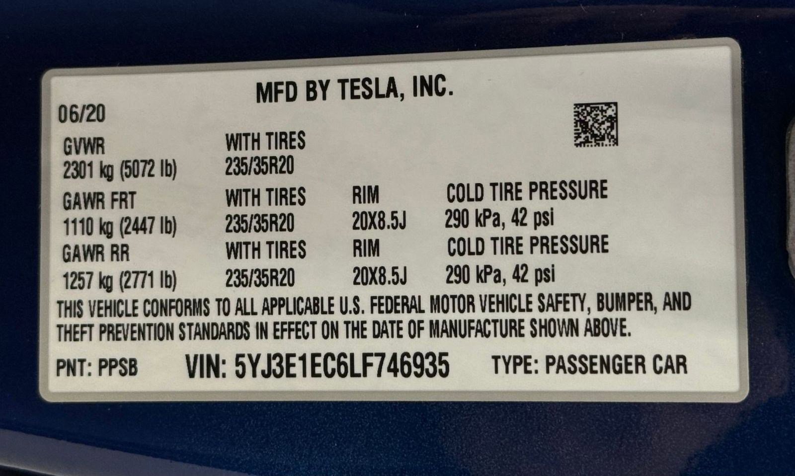 Used 2020 Tesla Model 3 Performance image 16