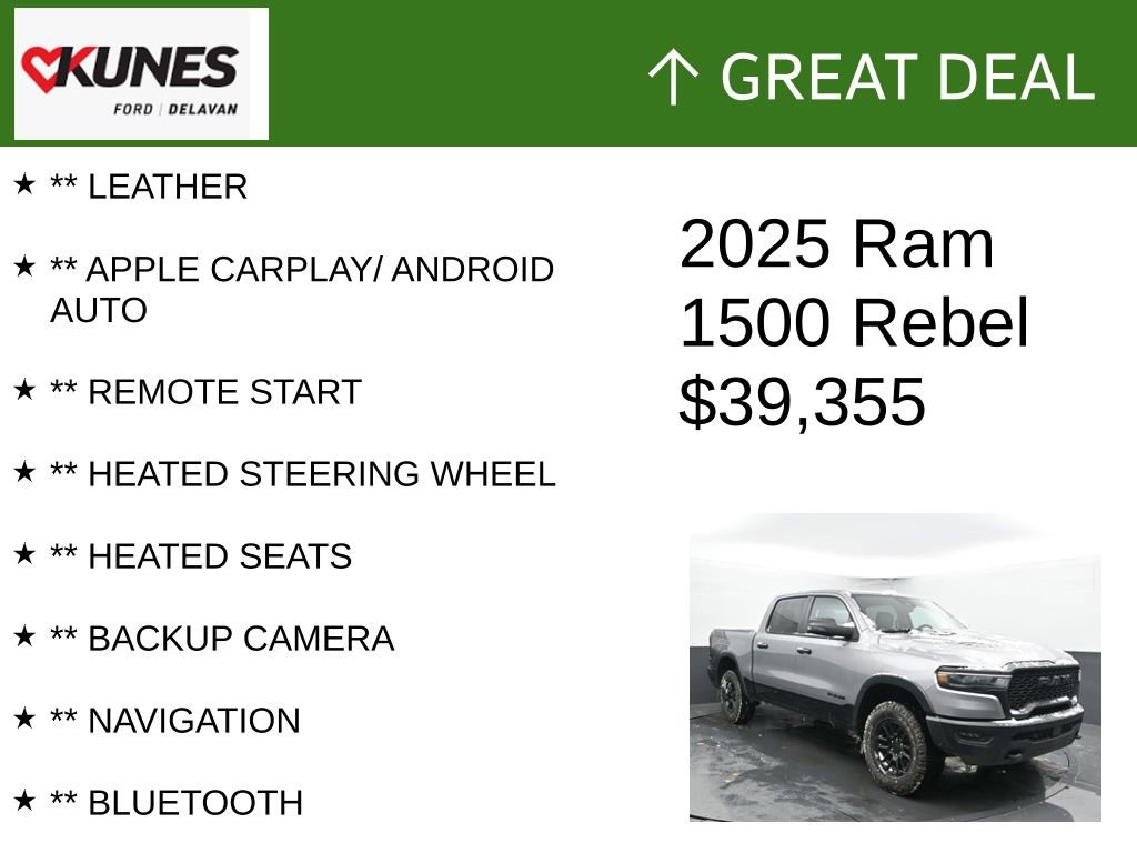 Used 2025 RAM 1500 Rebel w/ Rebel Level 1 Equipment Group image 2