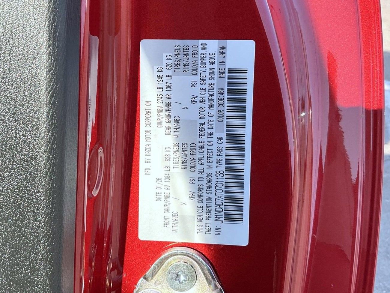 New 2026 MAZDA MX-5 Miata Grand Touring w/ Weather Package RWD image 22