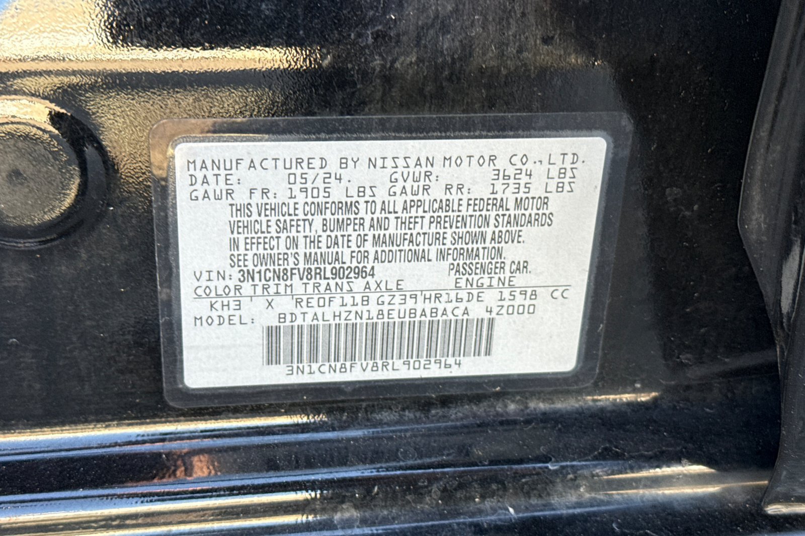 Certified 2024 Nissan Versa SR FWD image 35