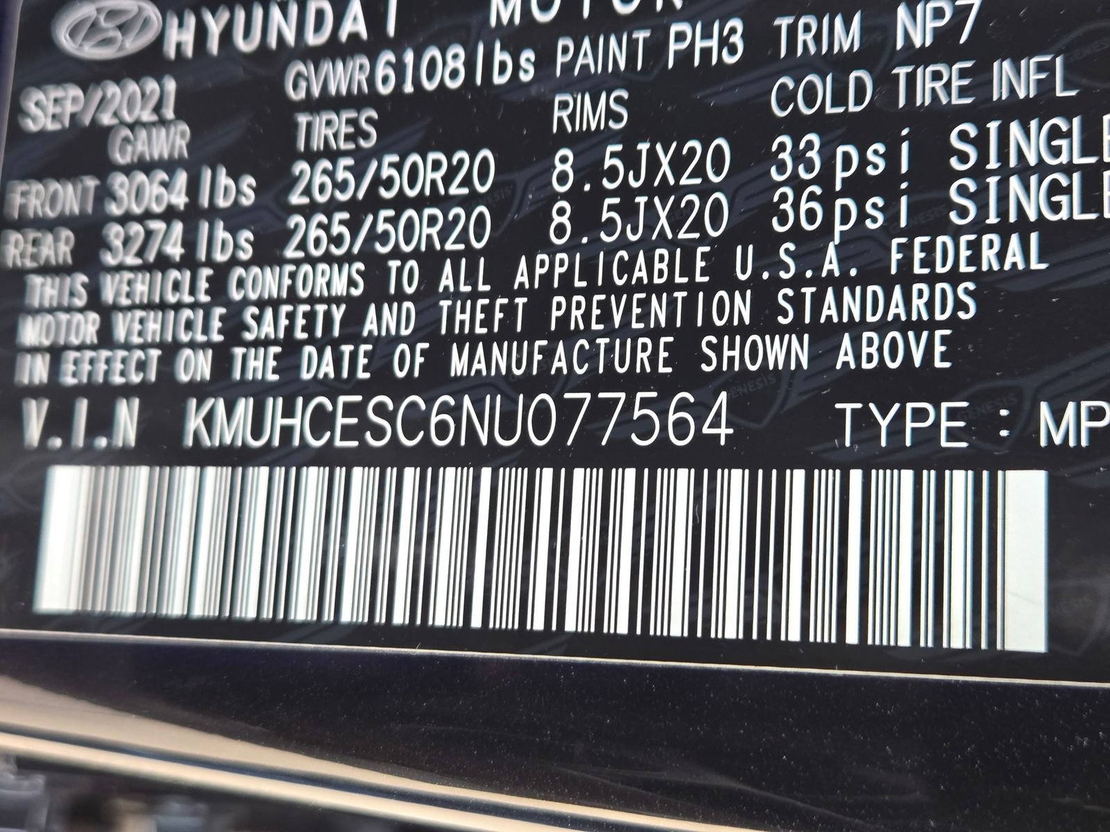 Used 2022 Genesis GV80 3.5T w/ Cargo Package image 33