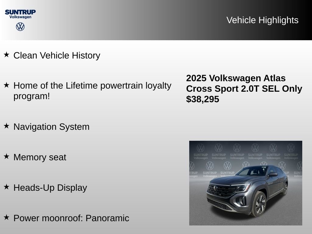 Used 2025 Volkswagen Atlas Cross Sport SEL AWD/4WD image 7