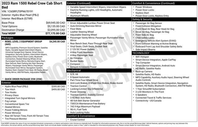Used 2023 RAM 1500 Rebel w/ Rebel Level 2 Equipment Group AWD/4WD image 24