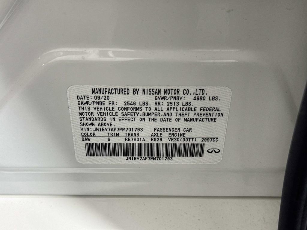 Used 2021 INFINITI Q50 Pure w/ Cargo Package image 41