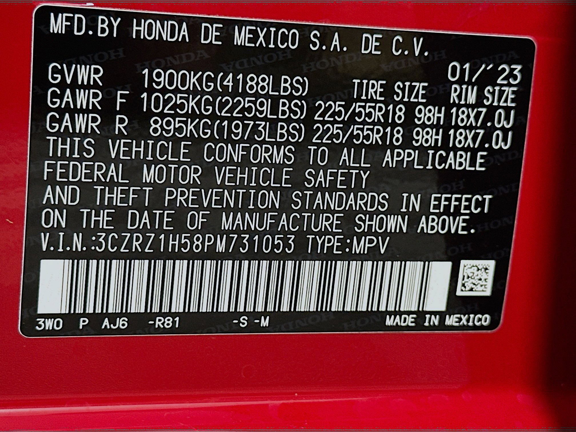 Used 2023 Honda HR-V Sport image 12