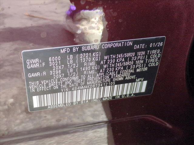 New 2026 Subaru Ascent Touring image 18